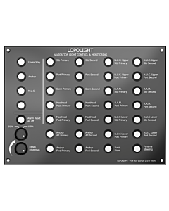 Lopolight control panel NLC, 28 button, 2 dimmers
