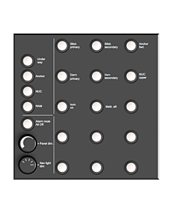 Compact control panel for NLC, 15 ch, light dim