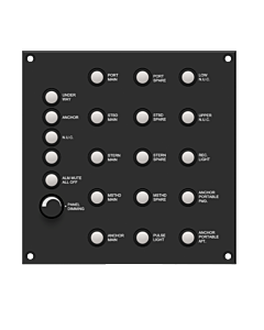 Control panel for NLC, 15 ch, Bulkhead mnt, IP67