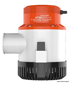 Maxi submersible bilge pump G4700 12 V  296L/Min