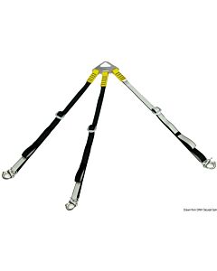 3-arm dinghy lift system