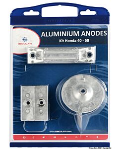 Zinc anode kit for Honda outboards 40/50 HP
