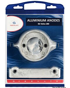 Anode kit for Volvo engines 280 zinc