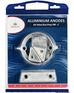 Anode kit for Volvo engines 290 DP zinc