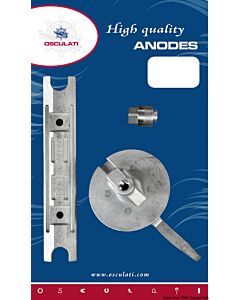 Anode kit for Yamaha outboards 80/100 HP zinc