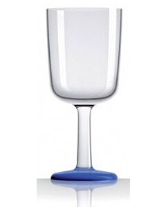 Palm wijnglas blauw marine tritanTM H 16.5cm dia 7cm (4pcs)