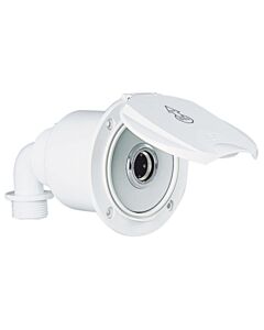Plastimo EZ Sea Water Outlet Elbow terminal House white round