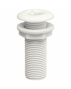 Thru-hull fitting, flush flange