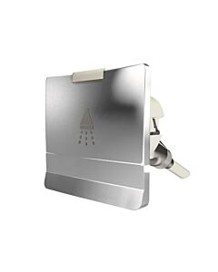 Plastimo Deckshower white with housing chromed rectangular + Threaded hose for shower spray cap 3m