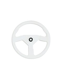 Ultraflex Steering wheel V38 Grained thermoplastic & polyurethane?350mm white