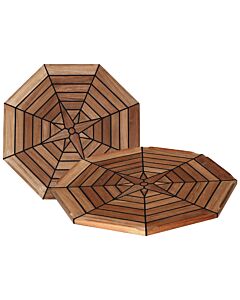 Teak tafelblad "Eight" ⌀ 55cm