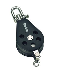 Barton single block with swivel and becket