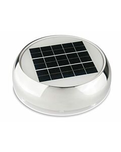 Solar dag & nacht ventilator rvs met batterij dia 229mm whole 95mm