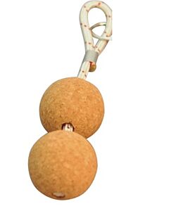 Kurk sleutelhanger rond x2