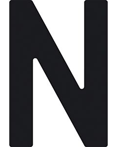 Numéro de voile 23,5cm noir