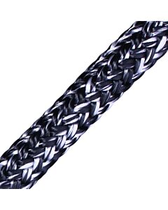 English Braids touw dyneema cruising 12mm wit/zwart 062212WI