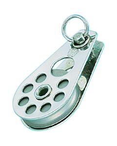 Wichard RVS single blok Alu schijf 70 mm voor 7 mm staalkabel