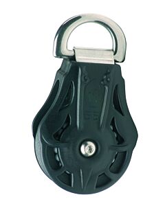 Wichard Single ball bearing block sheave 45mm Webbing D ring