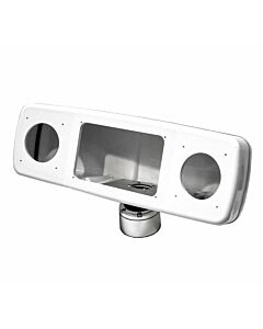 Behuizing voor 4 instrumenten of 2 displays van 7 inch wit