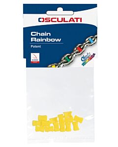 Chain Rainbow markering voor ketting 8mm geel 