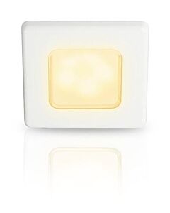 Hella Marine EuroLED 75 inbouwspot vierkant 12V wit met spread warm wit licht 