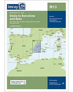 Imray M13 Dénia to Barcelona and Ibiza