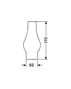 Spare glass 2" x 170mm