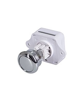 Cabinet latch round brass chromed