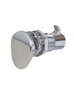 Cabinet/drawer latch flush deluxe oval