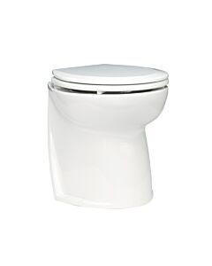 Jabsco 58040-3024 De Luxe 17" elektr. toilet 24V, recht met solenoid, soft closing
