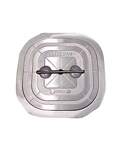 2464-0002 24"x24" Square Hatch, hinged, knife-edge seal - Compl. Unit with AL Ring