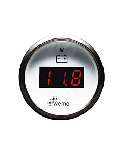 SILVER GAUGE, WIT VOLT LED