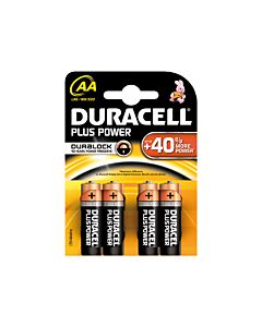 DURACELL PLUS MN1500, AA, 4-PACK