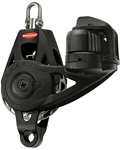 Ronstan Orbit 55 mm. enkelschijf. ratel. klem. sluiting