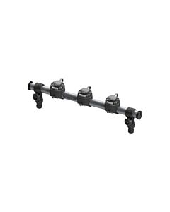 Borika round rail with 3 mounting bases 500mm