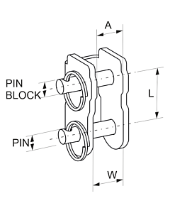 Selden PBB Block Adaptor PBB70 – Swivel Pin Mount Adapter