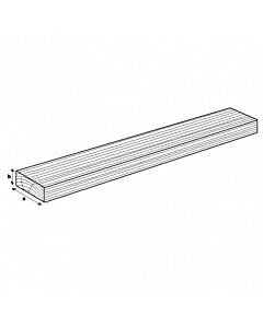 Teak plank - A 100 mm, B 10 mm