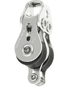 Ronstan serie 15mm kogelelagerd dubbel blok met beugel. sluiting en hv.